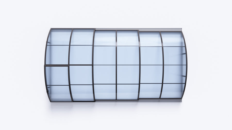 Zadaszenie basenowe Albixon BOX Klasik A / Klasik Clear A 3,61 x 6,46 x 1 m
